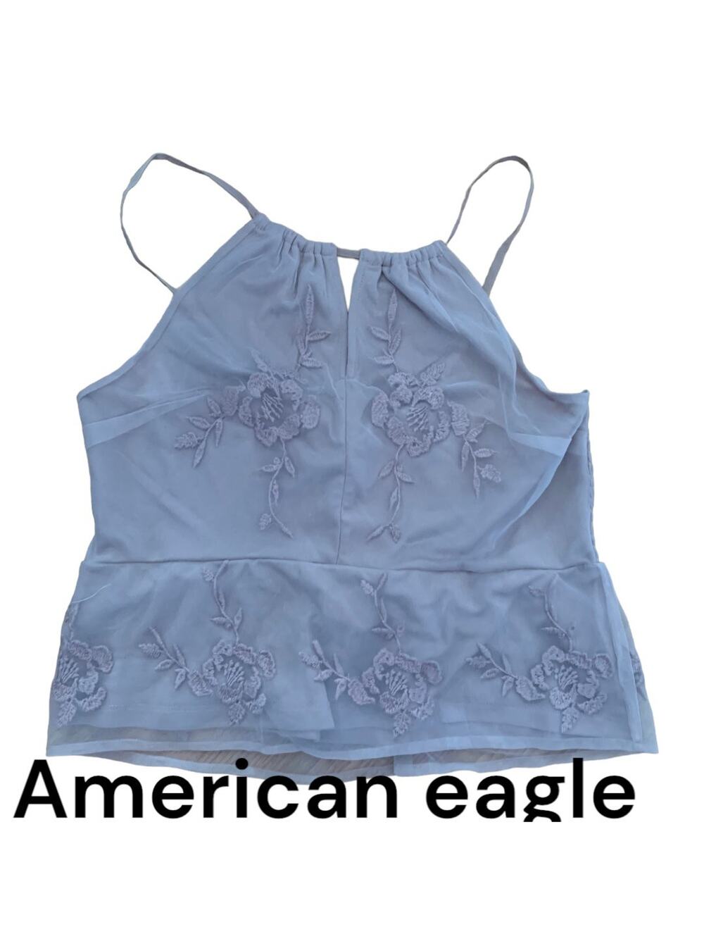 American Eagle womens medium new purple crop top tank fairy